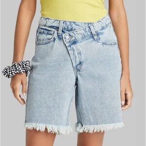 Wild Fable High Rise Bermuda Blue Jean Shorts